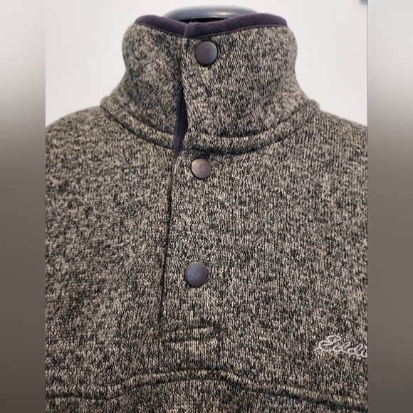 Eddie Bauer Charcoal Knit Sweater - Picture 2 of 13